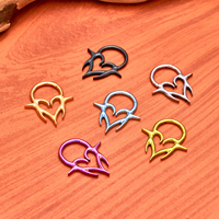 Anneaux de nez en titane ASTM F136 16G, anneaux à clic, anneaux segmentés articulés, boucles d'oreilles punk, hélix d'oreille, rook, piercing du cartilage, bijoux