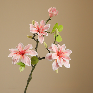 Pupupig High Quality Handmade Artificial Realistic Real Touch Modern Scented Flower <strong>Magnolia</strong> Christmas Home Decoration <strong>Table</strong> - Product Image 6