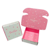 Boîte en carton imprimée personnalisée recyclable Boîte postale de vêtements Emballage de cadeaux Boîtes d'expédition en papier postal pour petites entreprises