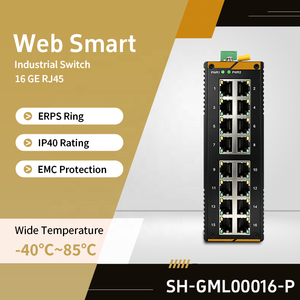 สวิตช์เครือข่ายอัจฉริยะกิกะบิต 16 พอร์ตยอดนิยม รองรับ QoS ความเร็ว 32Gbps สำหรับงานอุตสาหกรรม มาตรฐาน IP40 พร้อมตัวเลือก PoE สำหรับโครงข่ายหลักในอาคารและเขตมหาวิทยาลัย - Product Image 4