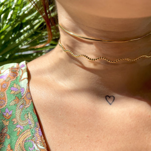 CUCOCUCA YFB 006 Collar de cadena ondulada de acero inoxidable, joyería minimalista para el cuello, se adapta perfectamente a los conjuntos de verano - Product Image 3