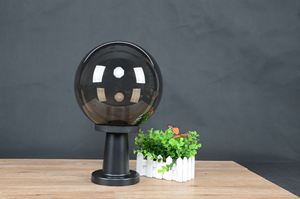 Lampadina E27 a Risparmio Energetico 220V, Forma Sferica, in ABS, IP44, per Giardino, Luce Bianca Calda, Angolo di Illuminazione 270°, Moderna per Pilastri e Cancelli - Product Image 6