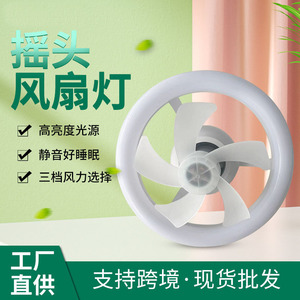 Ventilador de Techo LED con Luz, Control Remoto, 5 Aspas, Motor AC, 3 Velocidades, Cuerpo de Plástico, Diseño Moderno - Product Image 4