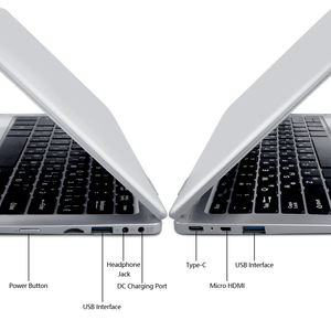 Portátil Yoga de 11.6 Pulgadas con Procesador de Cuatro Núcleos Z8350/<span class=keywords><strong>N3350</strong></span>/N4000/N4120, SSD de 256GB/512GB/1TB, Windows 11 - Product Image 2