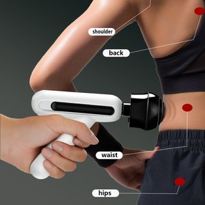 Mini pistolet de massage en alliage d'aluminium avec compresse chaude, appareil de massage musculaire profond pour fascias et tissus, machine de massage de poche avec ventilateur - Product Image 2