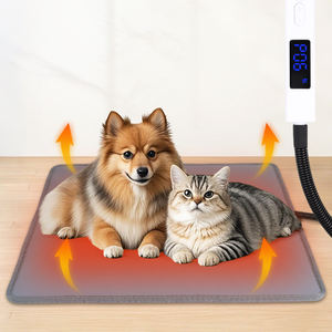Coussin chauffant pour animaux de compagnie 10 température réglable chien chat coussin chauffant avec minuterie étanche intérieur Silicone électrique tapis chauffants pour animaux de compagnie - Product Image 1