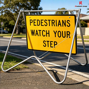 Panneaux de signalisation routière australiens de classe 1 réfléchissants, personnalisés, avec cadre suspendu pivotant, support multi-messages, pliables, d'<span class=keywords><strong>avertissement</strong></span> - Product Image 2