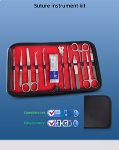 Ensemble d'instruments <span class=keywords><strong>de</strong></span> science médicale <span class=keywords><strong>de</strong></span> 11 pièces Gants <span class=keywords><strong>de</strong></span> 11 lames Kit d'outils <span class=keywords><strong>de</strong></span> dissection biologique <span class=keywords><strong>de</strong></span> <span class=keywords><strong>suture</strong></span> chirurgicale Gants <span class=keywords><strong>de</strong></span> 11 lames - Product Image 4