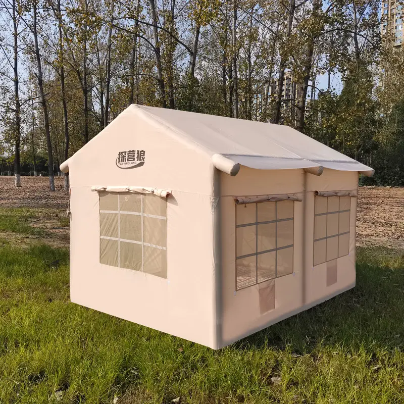 Ginloe Air Camping Huis Tent Opblaasbare Camping Tent Groot Formaat
