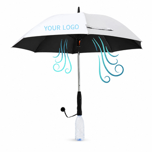 Parasol anti-UV pour adultes avec ventilateur brumisateur, promotion, logo personnalisé, idéal pour les régions climatiques chaudes - Product Image 1