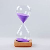 Sablier décoratif moderne, minuteur de sable 3 min, 5 min, 15 min, 60 min, sablier artisanal respectueux de l'environnement