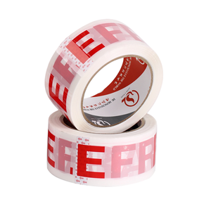 Adhesive Paper & Film Fragile Sticker Labels with Printed Logo Working Safe Sign Advertisement <b>Tape</b> Warning <b>Tape</b> - Product Image 1