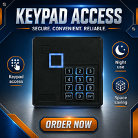 Système de contrôle d'accès aux portes 12V avec lecteur de cartes RFID de proximité ID125Khz et clavier de contrôle d'accès
