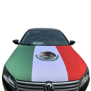 Housse de capot de voiture en polyester et fibre de verre, taille ajustable, personnalisée, drapeau national, football, baseball, basketball, équipe <span class=keywords><strong>49ers</strong></span>, Mexique - Product Image 2