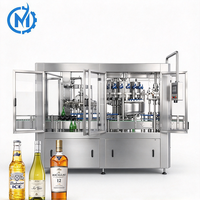 Machine de remplissage et de bouchage automatique de bouteilles en verre sous pression isobare 800-1500 BPH avec écran tactile PLC pour bière, soda et eau gazeuse