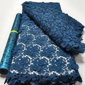 Nhà Máy Giá Chất Lượng Hàng Đầu Châu Âu Dây Guipure Ren Thêu Vải Pháp Wedding Dress Phụ Nữ Quần Áo Cho Đảng - Product Image 5