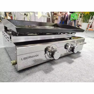 Barbecue au gaz professionnel Libermann pour l'extérieur, en acier inoxydable, sans fumée, <span class=keywords><strong>plancha</strong></span> au gaz pour hôtels et restaurants - Product Image 5