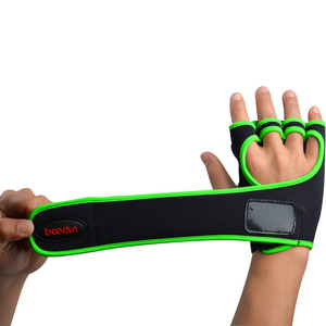 Bodun Fitness Gloves <b>Half</b> Finger Non <b>Slip</b> Weight Lifting Gym Workout Breathable Unisex Adult - Product Image 2