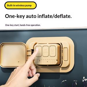 <span class=keywords><strong>Lit</strong></span> d'air gonflable automatique avec revêtement floqué épaissi, pour <span class=keywords><strong>camping</strong></span> en plein air, simple ou double, pour la sieste, pour les <span class=keywords><strong>personnes</strong></span> paresseuses, matelas de sol - Product Image 5