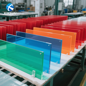 Danh Sách Mới 4x8 Chân Thủy Tinh Hữu Cơ Không Có Vàng 10Mm Dày Màu Đỏ Matt Đúc Màu Mờ Tấm Acrylic - Product Image 3