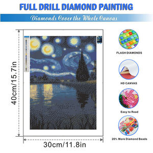 5D diamant <span class=keywords><strong>peinture</strong></span> Kits pour adultes <span class=keywords><strong>débutant</strong></span> série <span class=keywords><strong>paysage</strong></span> bricolage rond diamant <span class=keywords><strong>peinture</strong></span> mode créative strass <span class=keywords><strong>peinture</strong></span> - Product Image 2