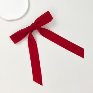 Élégant Filles Enfants Cheveux Accessoires Velours Tissu Arc Ruban Pince À Cheveux Long Gland Papillon Métal Canard À La Mode <span class=keywords><strong>Queue</strong></span> <span class=keywords><strong>De</strong></span> <span class=keywords><strong>Cheval</strong></span> - Product Image 6