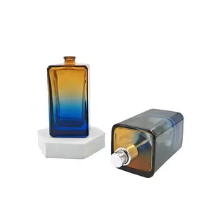 Bouteilles de parfum pour hommes design haut de gamme 100ml bouteille de parfum en verre rechargeable