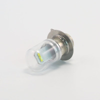 Ampoule LED P15S T19 pour phare, 6V 12VDC, 3W, super lumineuse, blanche, mini, avec base à bride, pour moto, cyclomoteur, scooter
