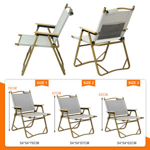 Silla Plegable Portátil para Exteriores, Ligera, con Marco de Aluminio, Reclinable, para Campamento - Product Image 3