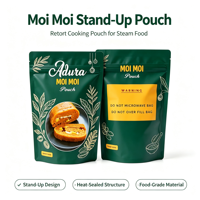 Sachets Doypack personnalisés imprimés avec logo, qualité alimentaire, pour cuisson vapeur et stockage des aliments