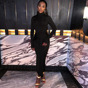 Vestido de Fiesta Elegante para Mujer, Vestido Largo Sexy con Cuello Alto y Lazo para Graduación - Product Image 4