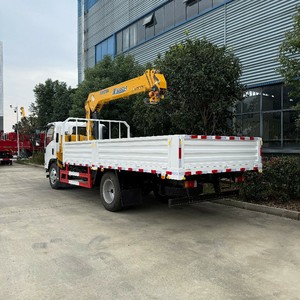 รถบรรทุกติดเครน ISUZU 4x2 รถเครนไฮดรอลิกแบบติดตั้งบนรถบรรทุก บูมตรง พร้อมรถบรรทุกสำหรับขาย - Product Image 3