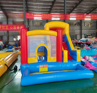 Château gonflable multifonctionnel, trampoline gonflable, toboggan, piscine combinés