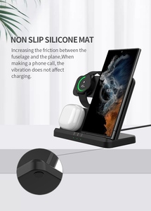 2025 mise à niveau 3-en-1 station de charge <span class=keywords><strong>sans</strong></span> <span class=keywords><strong>fil</strong></span> 15W Charge rapide pour téléphone montre intelligente écouteurs pour lit ou bureau - Product Image 5