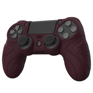 For Wine Red Eco-friendly Silicone & Plastic Thumb Analog Stick Protective Shell Case for Slim/Pro <b>Controller</b> - Product Image 5