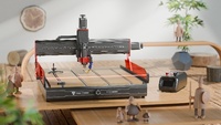 Machine de gravure laser sur bois ATC TTC6050 de haute qualité, système de fraisage CNC 3/4 axes pour la sculpture sur feuille, contrôle NC Studio, moteur intégré