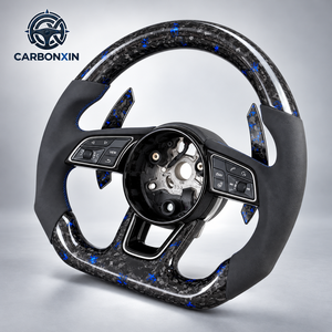 Volante Deportivo Personalizado de Fibra de Carbono para Audi A3/A4/A5/A6/B7/B8/B9/C7/A7/Q3/C8/Q5L/R8/S3/S4/S5/S8/SQ/TT/RS Line-3-Spoke - Product Image 2