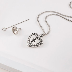 Custom 316L Stainless Steel Memorial Pendant Urn Blank <b>Necklace</b> Cremation Jewelry <b>For</b> <b>Ashes</b> Engraving - Product Image 4