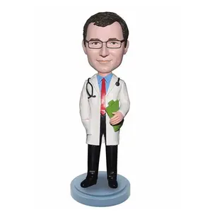 Bobblehead Custom Handmade OEM Poly resin Bobblehead Doctor Figur für Souvenir und Sammlung