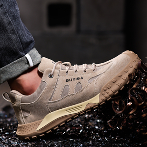 Chaussures de sécurité GUYISA pour hommes, résistantes aux perforations et aux chocs, avec protection métatarsienne, idéales pour la démolition et les travaux mécaniques - Product Image 4
