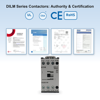 Eaton Moeller DILM25-10N Kontaktor AC 25A 230V Coil 1NO Aux 3 Kutub 50/60Hz Kontaktor Magnetik untuk Motor AC Pemasangan Rel DIN