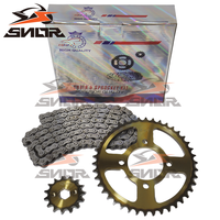 Kit de chaîne et pignon de moto SNOR 420 428 428H pour augmentation de vitesse