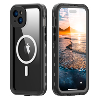 Shellbox marque nouvelle mise à niveau natation voyage Pass 100% test IP68 étanchéité professionnel étanche coque de téléphone pour IPhone15Plus
