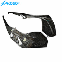 AKOSO Carénage latéral de réservoir de carburant entièrement fermé en fibre de carbone 3K 100% pour moto BMW S1000RR S1000R M1000RR 2019-2026