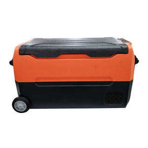 Refrigerador Portátil de Doble Zona de 12V/24V, Compresor DC, con Asa y Ruedas, Almacenamiento Independiente para Camping - Product Image 1