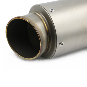 Silenciador <span class=keywords><strong>Universal</strong></span> de titanio para moto de cross, tubo de escape <span class=keywords><strong>Sc</strong></span> de acero inoxidable, silenciador de motocicleta de entrada de 50-60mm con <span class=keywords><strong>dB</strong></span> <span class=keywords><strong>Killer</strong></span> - Product Image 5