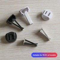Support de fixation pour diffuseur de parfum et d'encens pour grille d'aération automobile, fente en plastique avec attache métallique, accessoire pour grille d'aération