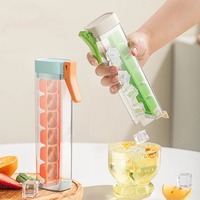 Glaçons à pousser surgelés avec couvercle Version de partage d'été Glacière de grande capacité