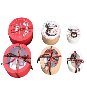 2026 <strong>New</strong> <strong>Christmas</strong> Transparent Window Special Paper Die Cut Baking <strong>Gift</strong> Box Creative Oval <strong>Christmas</strong> Eve for Box Candy <strong>Gift</strong> Box - Product Image 5