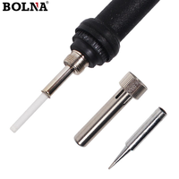 Kit de fer à souder électrique 60 W 220 V avec outil de soudage, pointe remplaçable et alimentation